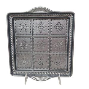 Nordic Ware Snowflake Shortbread Pan Cast Aluminum USA Holiday Baking Mold